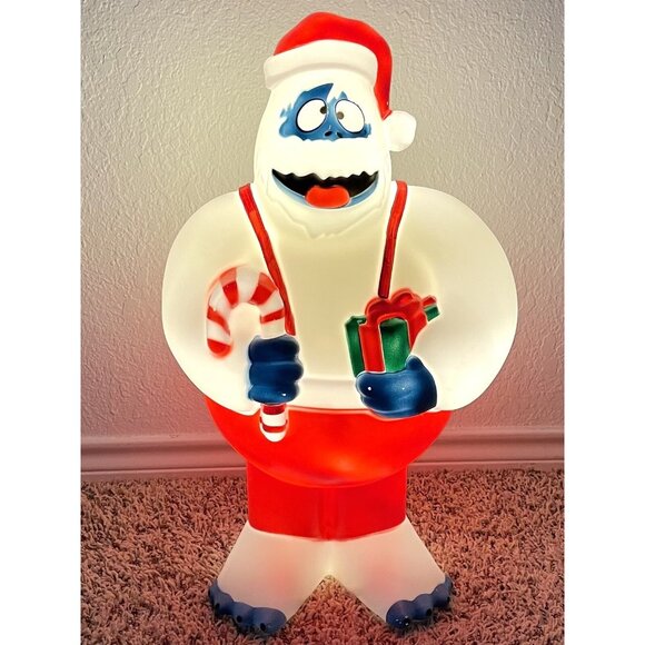 Gemmy Other - 23.4" Rudolph the Red-Nosed Reindeer BUMBLE Yeti Lighted BLOW MOLD Gemmy NWT NEW